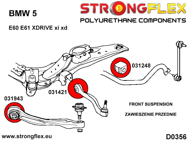 Eesmine radius õõtshoob to chassis puks SPORT - Pilt 2