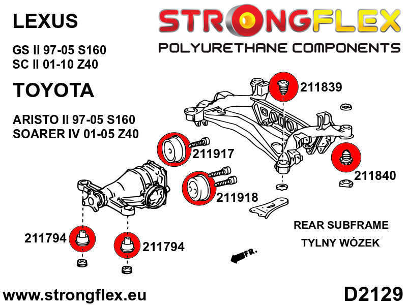 Kogu vedrustuse pukside komplekt SPORT - Pilt 3
