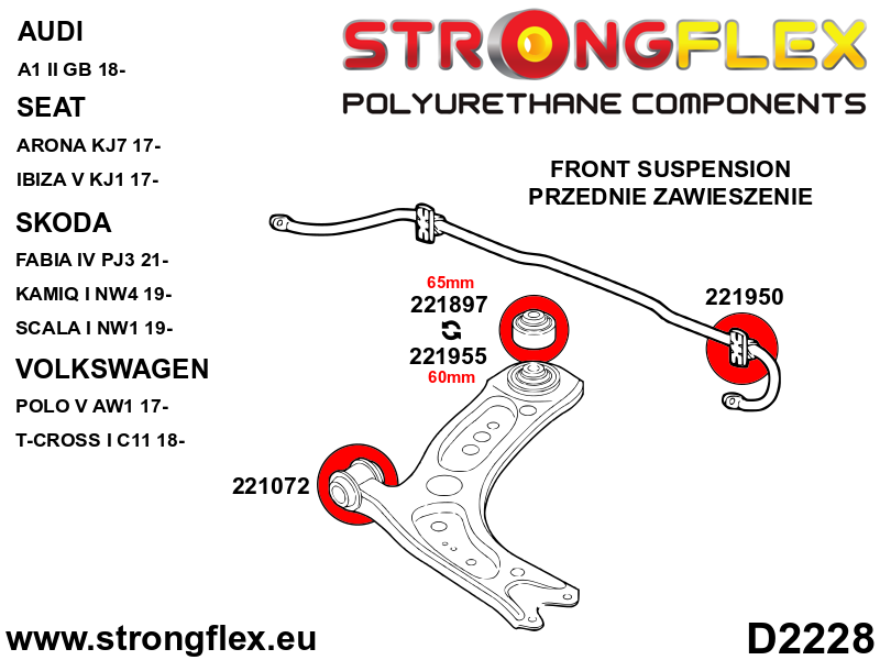 Eesmine / tagumine stabilisaator puks SPORT - Pilt 2