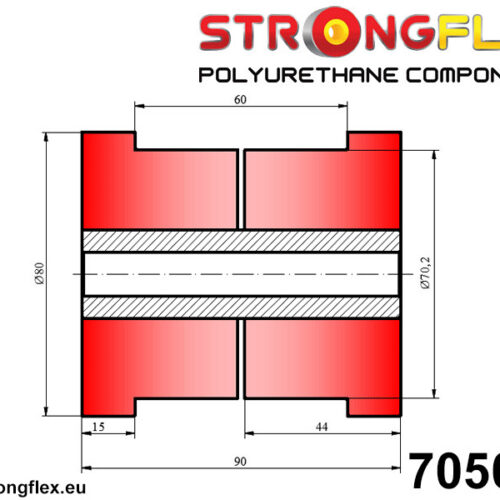 Universal puks 70mm