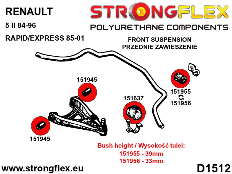 Esistabilisaatoripuks (39mm height) SPORT - Pilt 2