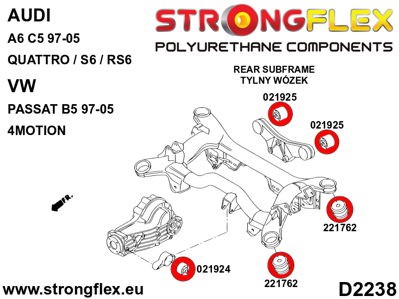 Tagadiferentsiaali kinnitus – tagumine puks SPORT - Pilt 2