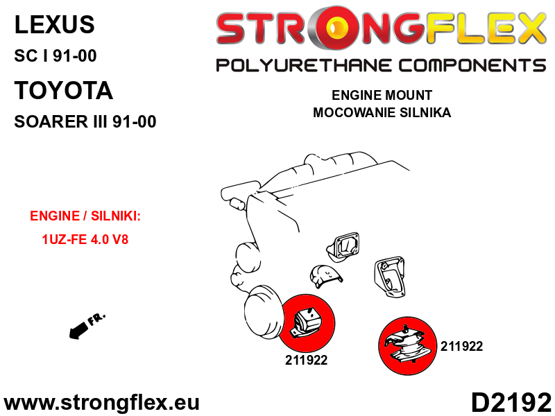 Mootor kinnitus 1UZ-FE - Pilt 2
