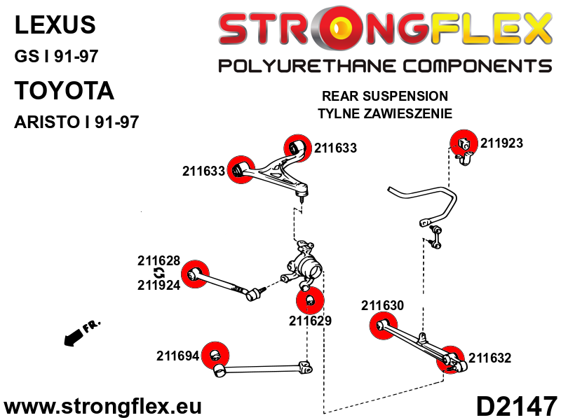 Tagumine pikisuunaline õõtshoob tagumine puks SPORT - Pilt 4
