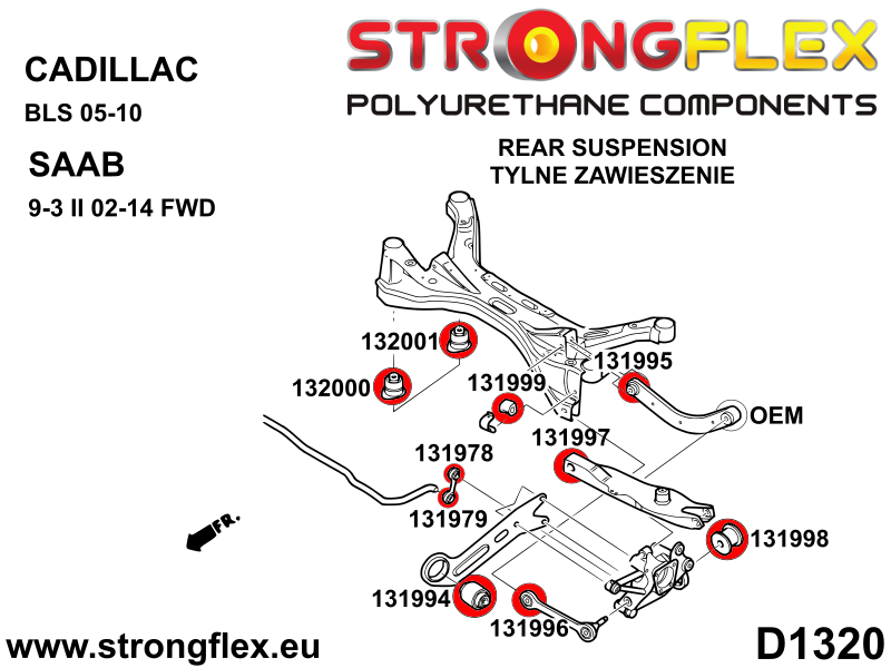 Tagumine stabilisaator ühendusvarras puks SPORT - Pilt 3