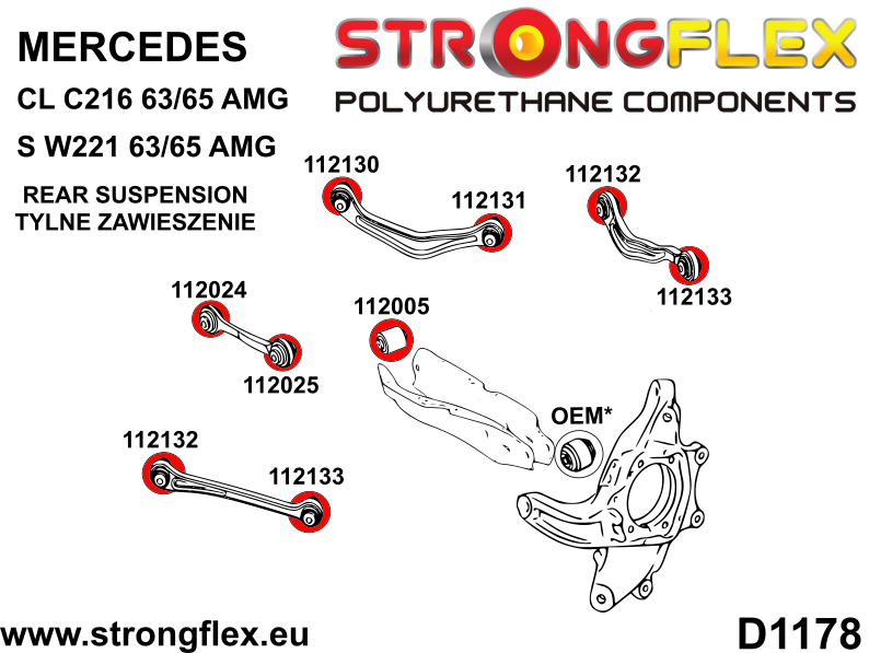 Rear upper control arm bushing – inner SPORT - Pilt 2